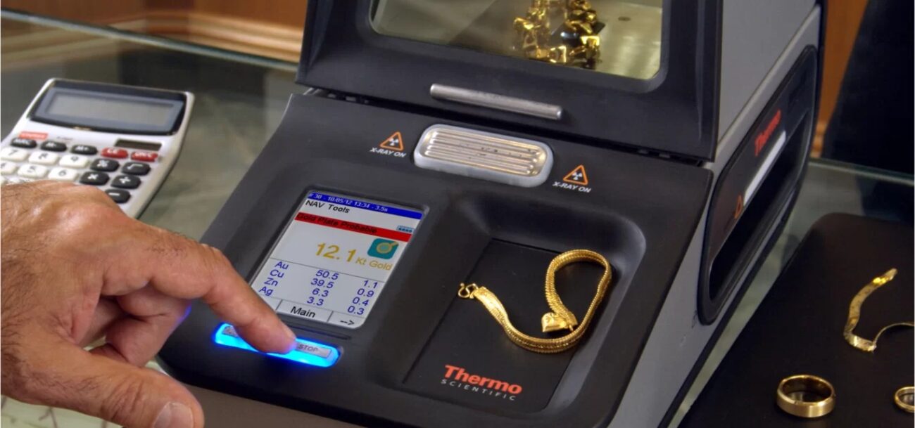 دستگاه xrf برای آنالیز عیار طلا